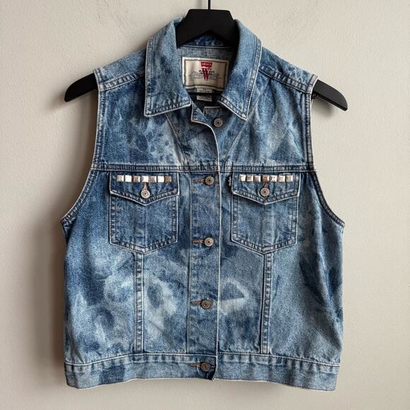 Levi’s 1997 Vintage Denim Jean Vest - Picture 1 of 8